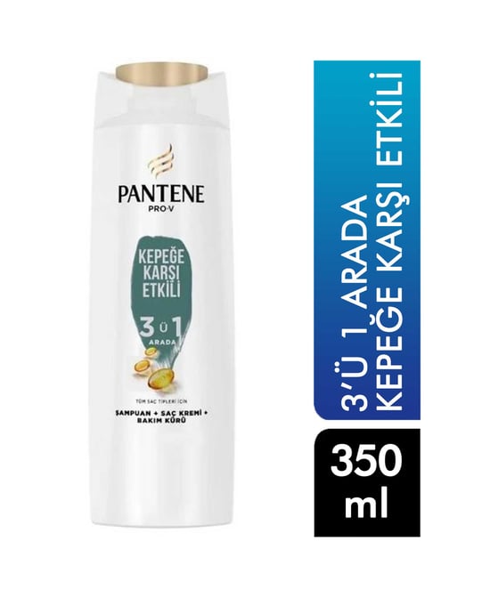 Pantene 3'ü 1 Arada Kepeğe Karşı Etkili Şampuan 350 Ml