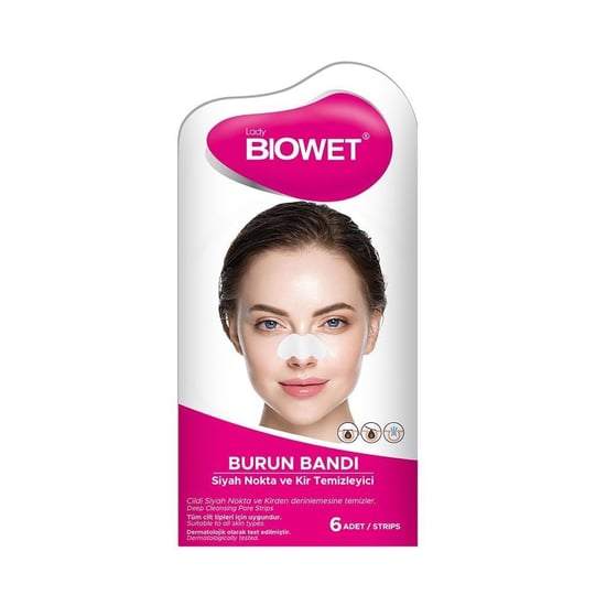 Biowet Siyah Nokta ve Kir Temizleyici Burun Bandı 6 Adet