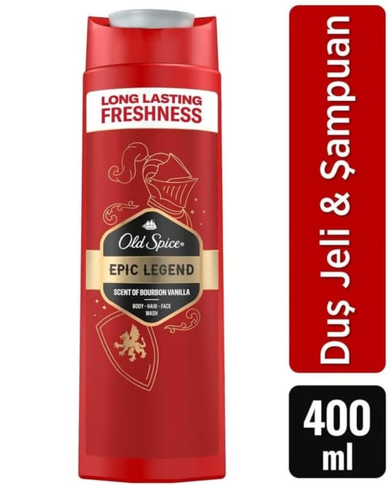 Old Spice Legend Şampuan ve Duş Jeli Birarada 400 Ml