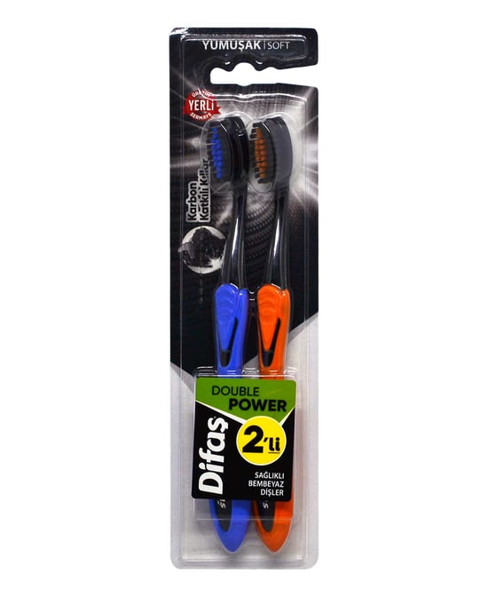 Difaş Diş Fırçası Double Power 2'li Orta