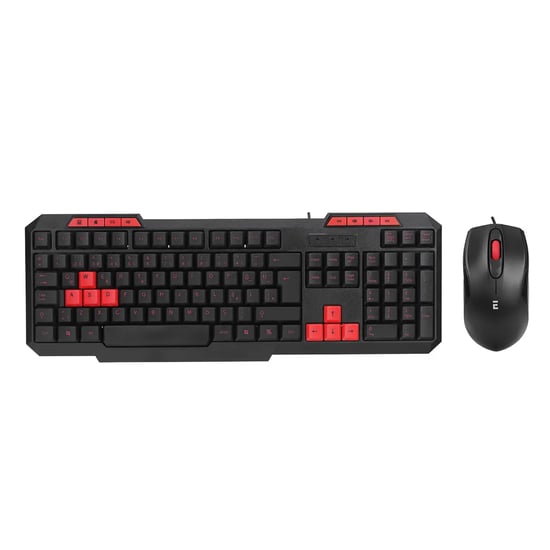 Everest Km-6825 Siyah Usb Kırmızı Tuşlu Türkçe Multimedia Klavye + Mouse Set