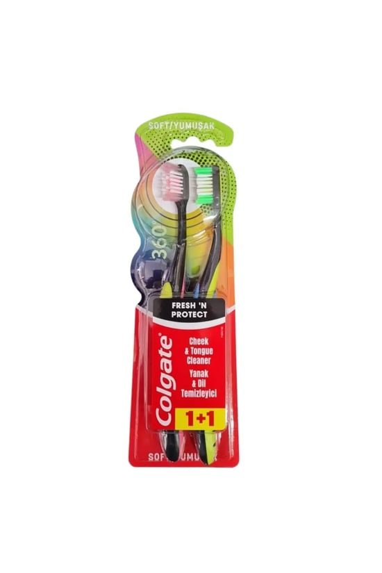 Colgate 360 Fresh Yumuşak 1+1 Diş Fırçası