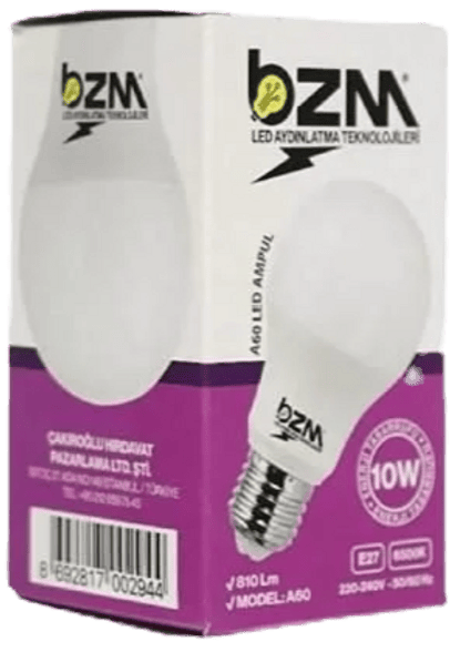 Bizim Led Ampul 10 Watt 810Lm-A60