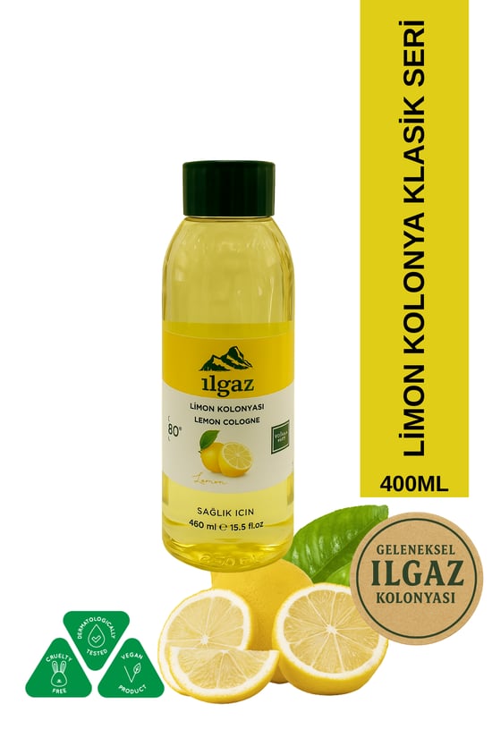 İlgaz Klasik Limon Kolonyası 80 Derece 400 Ml