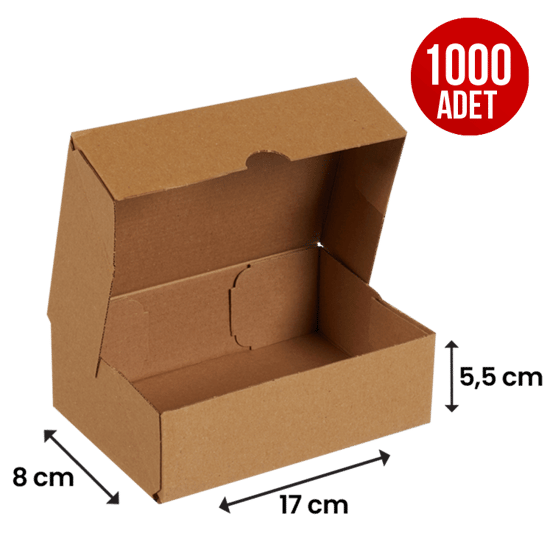Packanya Kesimli Kutu - Internet ve Kargo Kutusu 17x8x5,5 cm -1000 Adet