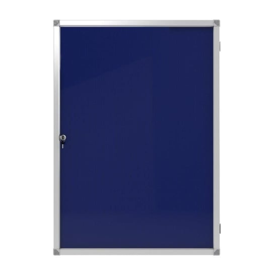 Kilitli Cam İlan Panosu 60x85cm Kumaş