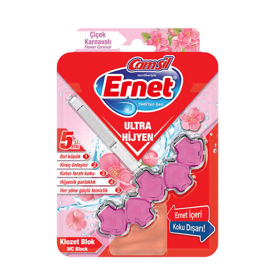 Ernet Ultra Hijyen Klozet Blok Çiçek Karnavalı