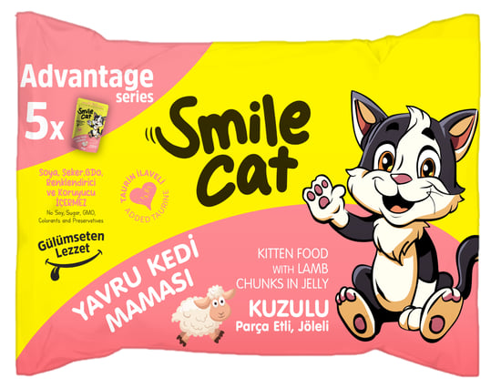 Smile Cat Flowpack 425 Gr (5*85gr) Yavru Kedi Kuzulu Mama Sml-024