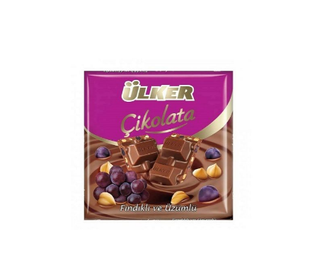 Ülker Fındıklı Üzümlü Kare Çikolata 60 Gr X 6'lı Paket