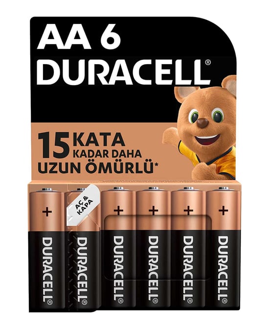 Duracell Pil Basic Aa Alkalin Kalem 6'lı