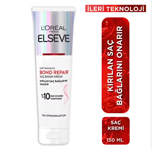 Elseve Bond Repair Tüm Yıpranmalar için Saç Onarıcı Bakım Kremi 150 Ml