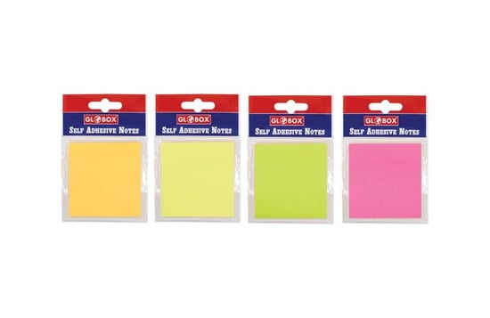 Globox 75x75 Neon Renk Yapışkanlı Not Kağıdı 12'li