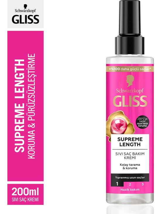 Gliss Sıvı Saç Kremi Supreme Length 200ml Tr