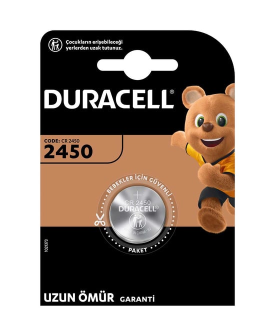 Duracell Düğme Pil 2450 Tekli 3 Volt