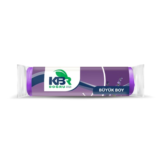 KBR Büzgülü Büyük Boy Çöp Torbası Lavanta 10'lu