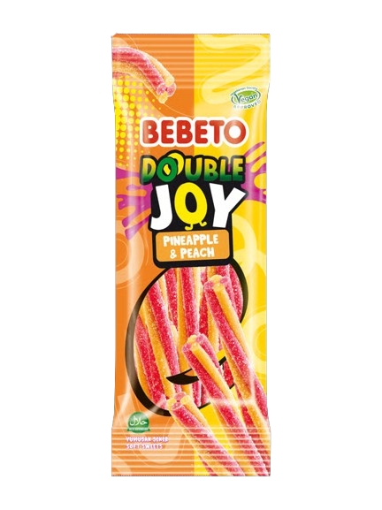Bebeto Double Joy Ananas&şeftali 75 Gr Licorice