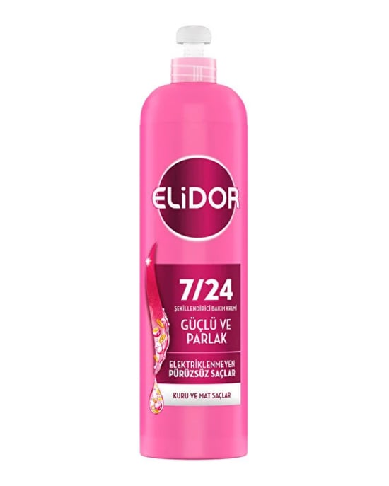 Elidor 7/24 Şekillendirici Saç Bakım Kremi Güçlü ve Parlak Kuru ve Mat Saçlar 240 Ml