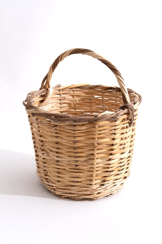 Hasır Balkon Sepeti H : 38 Cm