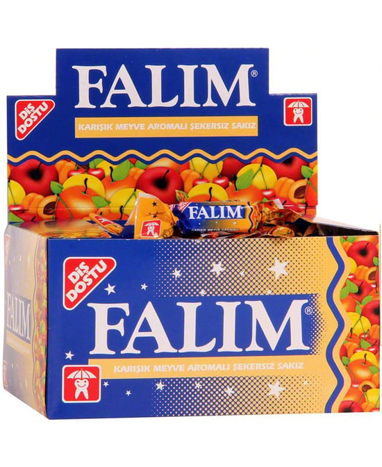 Falım Sakız 100'lü Paket Karışık Meyve Aromalı