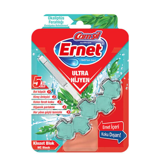 Ernet Ultra Hijyen Klozet Blok Okaliptus Ferahlığı