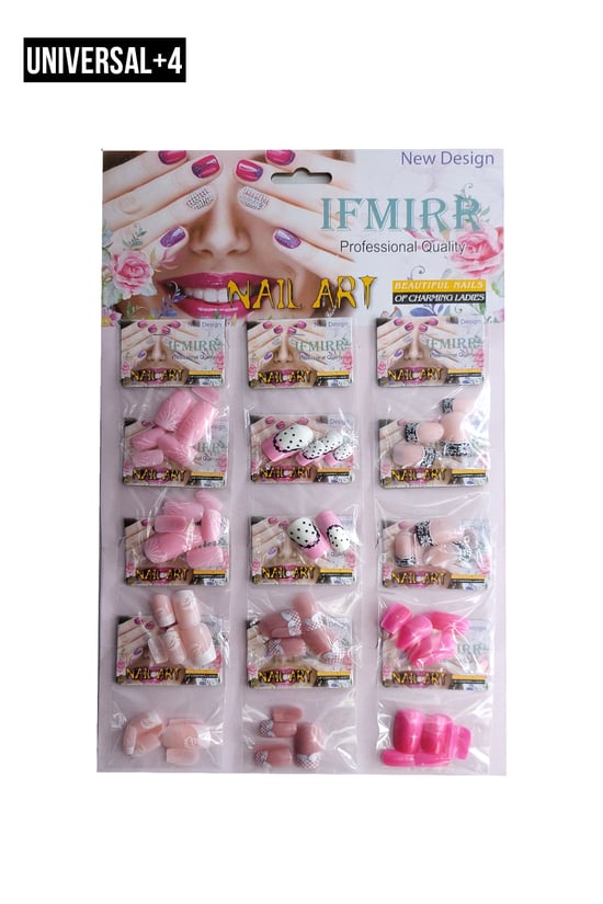 İthal Aksesuar Takma Tırnak Kartela Universal+4