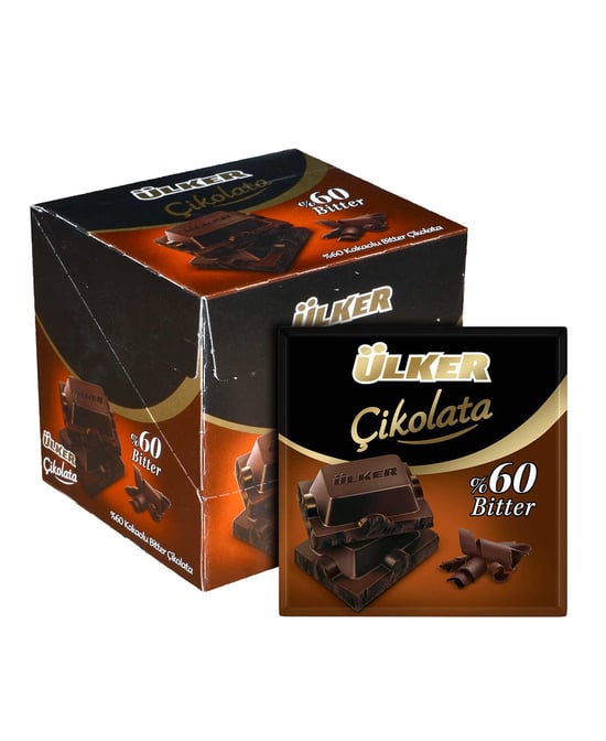 Ülker Bitter Çikolata 60 Gr X 6'lı Paket %60 Bitter