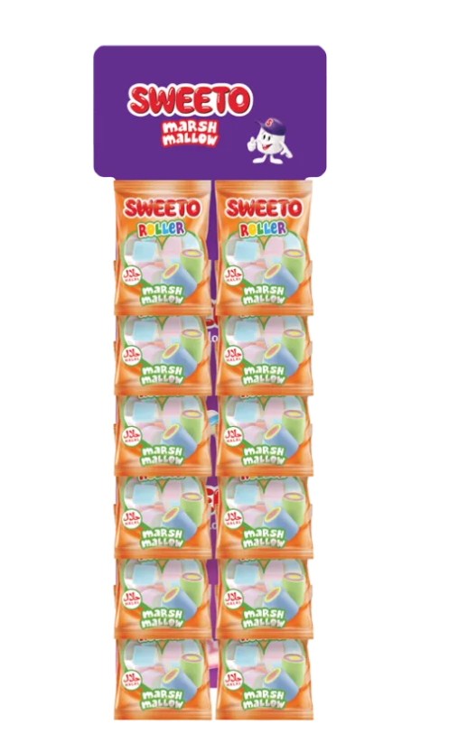 Sweeto Marshmallow 30 Gr Asalak Standlı Roller Kartela