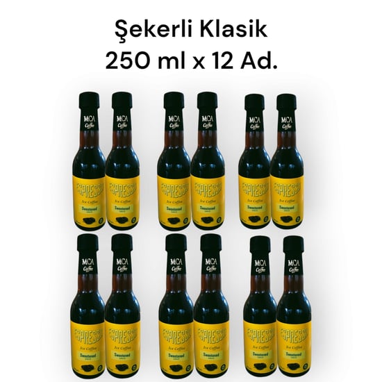 MCA Espresso Şekerli Klasik Soğuk Kahve 250 ml x 12 Adet