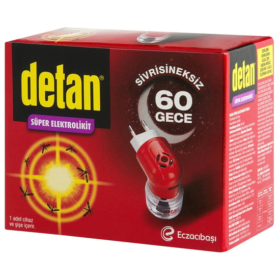 Detan Süper Elektrolikit Sivrisinek Kovucu Cihaz + Yedek 60 Gece