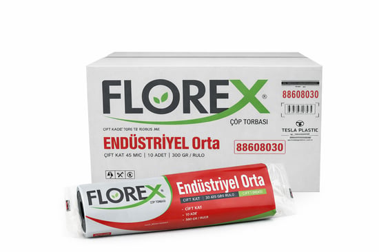 Florex Endüstriyel Çöp Torbası Orta Boy 10'lu