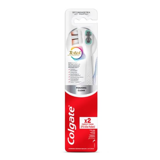 Colgate Total Foaming Clean 1+1 Yumuşak Diş fırçası