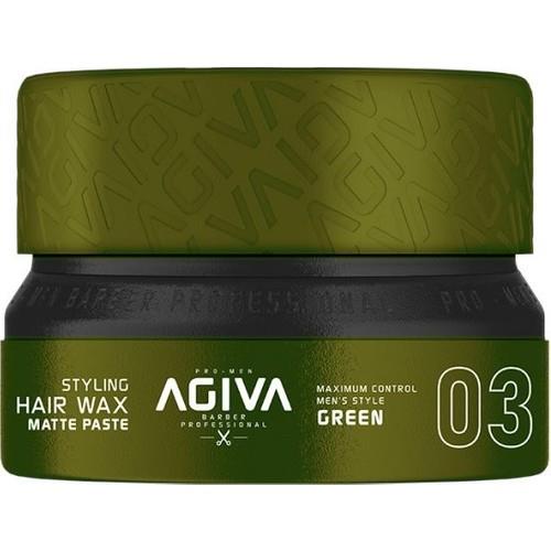 Agiva Wax 155 Ml 03 (matte Paste) Yeşil