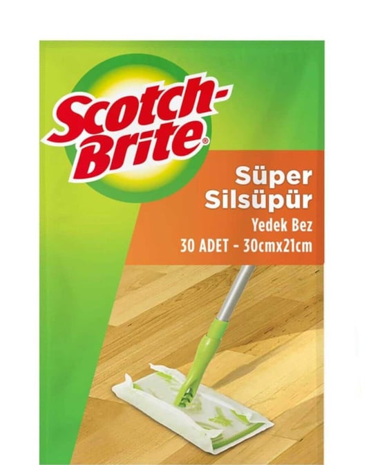Scotch Brite Silsüpür Paspas Q600 Yedek Bez 30'lu
