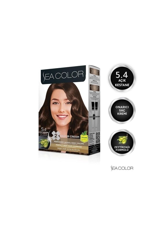 Sea Color Saç Boyası / 5.4 (açık Kestane )