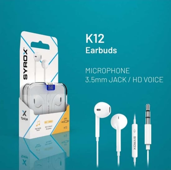 Syrox K12 Kulaklik Jack Giriş Mikrofonlu
