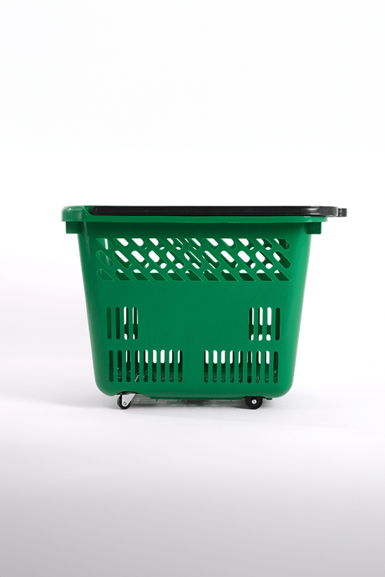 Tekerlekli Market Sepeti (tekerlekli Alışveriş Sepeti) 54 L Yeşil