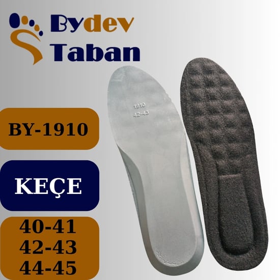 Bydev Kışlık Keçe Yumuşak Ayakkabı İç Taban