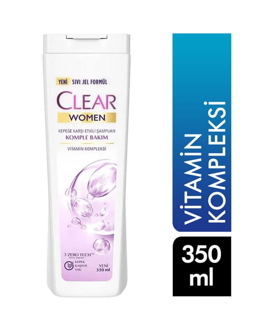 Clear şampuan 350 Ml Women Vitamin Kompleksi
