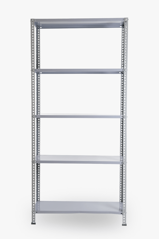 5 Katlı Civatalı Hafif Yük Rafı 200x31x93 Cm Gri