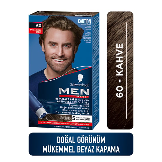 Schwarzkopf Men Perfect 60 Siyah Kahve 60 Ml
