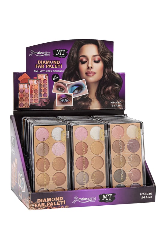 Mt Diamond 10 Renkli Far Paleti Mt1040