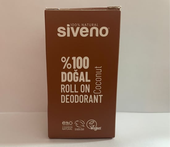 Siveno %100 Doğal Roll-on Hindistan Cevizli Deodorant Vegan 50 Ml