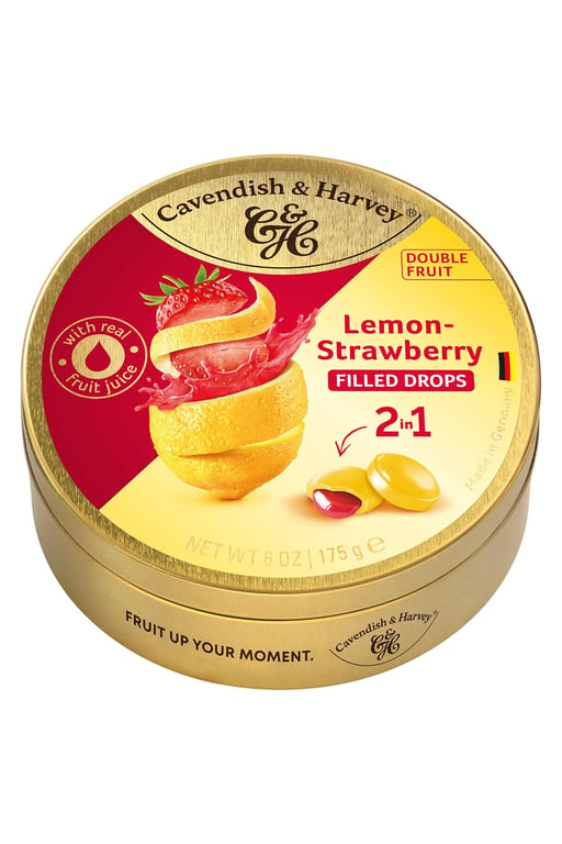 Cavendish & Harvey Double Fruit Drops (limon & Çilek) 175gr