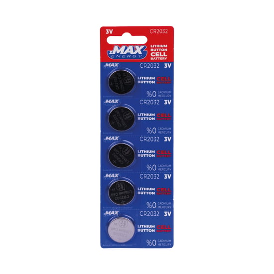 ZMAX ENERGY LİTYUM PARA PİL CR2032 5Lİ KARTELA