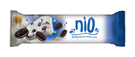 Nio Sütlü Kaplamali Kakaolu Bisküvili Tahil Bar 23gr