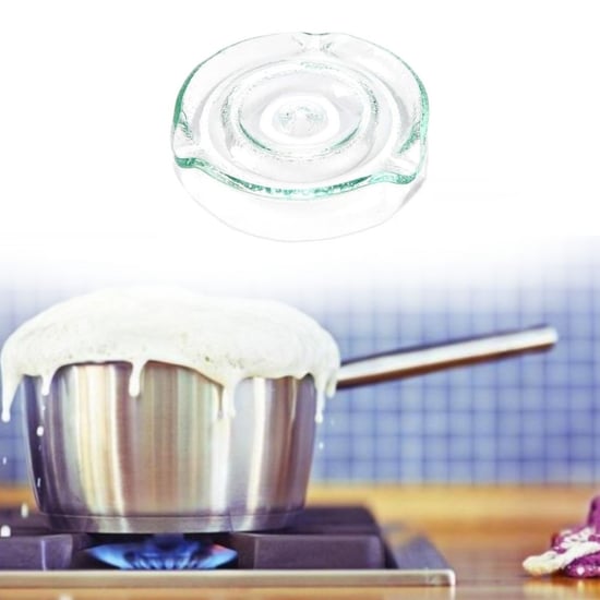 Buffer® Cam Süt Kaynatma ve Taşma Önleyici Aparat – Süt Taşırmaz Güvenli Kaynatma,isıya Dayanıklı Ca
