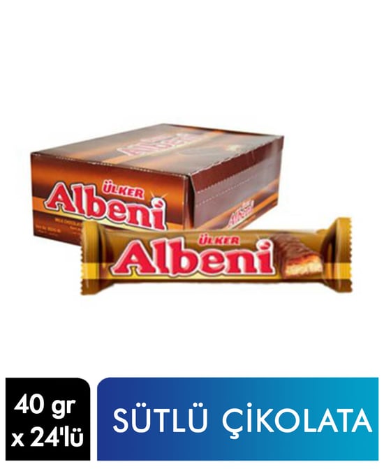 Ülker Albeni 40 Gr 24'lü Paket Sütlü Çikolata