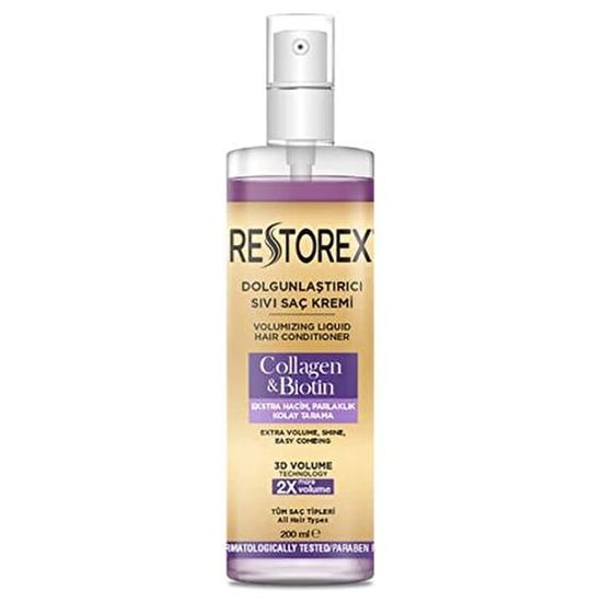 Restorex Collagen & Biotin Hacim Verici Tüm Saç Tipleri için Sıvı Saç Kremi 200 Ml
