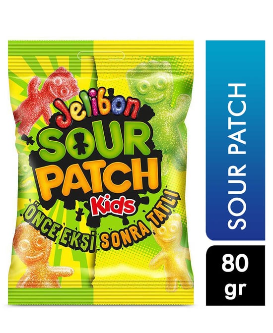 Kent Jelibon Yumuşak Şekerleme 80 Gr Sour Patch Kids X 24 Adet