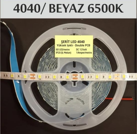 Erbay Elektrik 4040 Orjinal 3 Dirençli Şerit Led Beyaz İşık Metre Bazlı